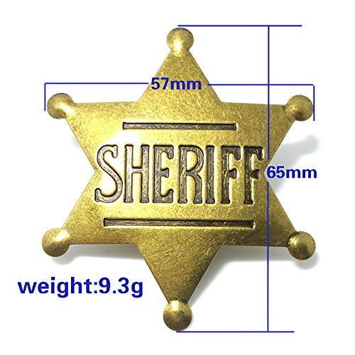 iMagitek 2 Pack 2.6 Inch Mental Western Sheriff Badge for Kids Party Favors Supplies  School Carnival Prizes  Party Bag Gift Fillers - Image 2